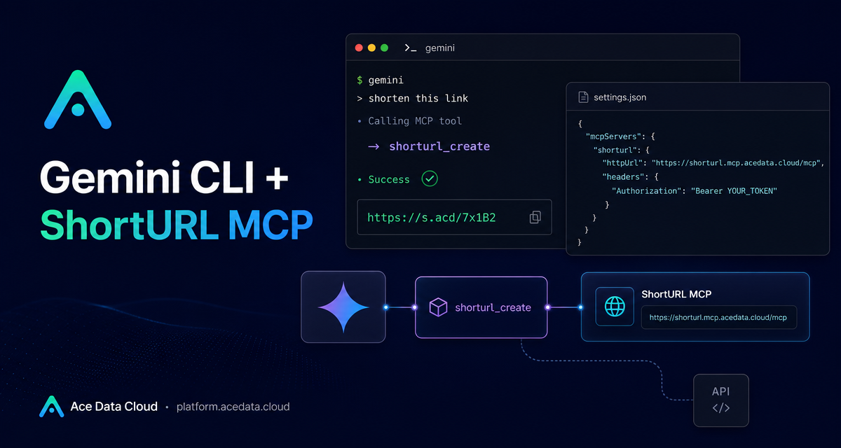 Getting Started with Short Links in Gemini CLI Using ShortURL MCP