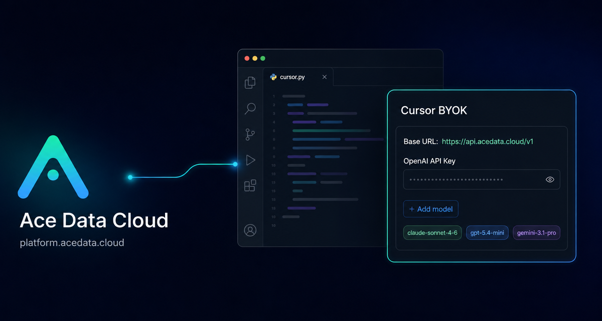 How to Use Ace Data Cloud Models in Cursor with BYOK